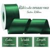 Ribtcute Double Faced Dark Green Satin Ribbon 2 Inch Dark Green Satin Ribbon for Gift Wrapping,Flower Bouquet,Bows,Crafts,Wedding,Invitation,25 Yards view 2