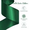 Ribtcute Double Faced Dark Green Satin Ribbon 2 Inch Dark Green Satin Ribbon for Gift Wrapping,Flower Bouquet,Bows,Crafts,Wedding,Invitation,25 Yards view 3