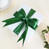 Ribtcute Double Faced Dark Green Satin Ribbon 2 Inch Dark Green Satin Ribbon for Gift Wrapping,Flower Bouquet,Bows,Crafts,Wedding,Invitation,25 Yards view 4