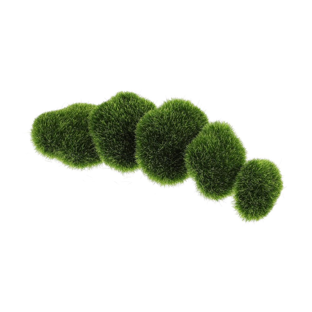 FUNOMOCYA 5pcs Simulated Moss Stones DIY Plant Wall Decor Fake Moss Rock Artificial Stone for Garden Plant Decor