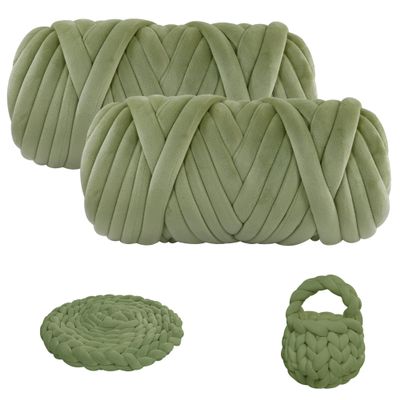 Chunky Yarn for Arm Knitting, guofa 4.4LBS Soft Fleece Yarn for Throw Blanket Pillow, Hand Knitting Bag, Cat Bed and DIY Home Decorations