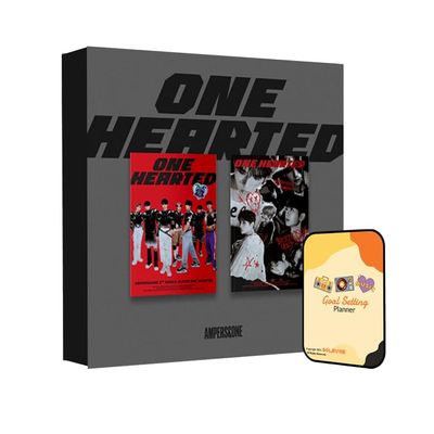 Dreamus ONE HEARTED AMPERS&ONE Album [Heart ver. + Broken ver. 2 Full Album Set]+Pre Order Benefits+BolsVos K-POP Inspired Freebies (2nd Single Album)