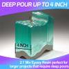 Deep Pour Epoxy Resin - 1.5 Gallon Crystal Clear Resin Epoxy Kit for 2-4" Pour Depths: Not Yellowing and No Bubble Self Leveling, for River Tables, Flower Preservation, and Mold Crafts Mix 2:1 Ratio view 3