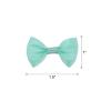 MECCANIXITY 50pcs Light Green Bow Ties 1.5" x 1" Mini Bowknot for Crafting Little Satin Bow Bulk for DIY Sewing Scrapbooking Wedding Gift Present Home Decoration view 2