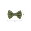 MECCANIXITY 50pcs Olive Green Bow Ties 1.5" x 1" Mini Bowknot for Crafting Little Satin Bow Bulk for DIY Sewing Scrapbooking Wedding Gift Present Home Decoration view 2