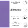PA Paper Accents Muslin Cardstock 12" x 12" Purple Rain, 73lb colored cardstock paper for card making, scrapbooking, printing, quilling and crafts, 25 piece pack view 2