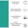 PA Paper Accents Canvas Cardstock 12" x 12" Medium Aqua, 74lb colored cardstock paper for card making, scrapbooking, printing, quilling and crafts, 25 piece pack view 2
