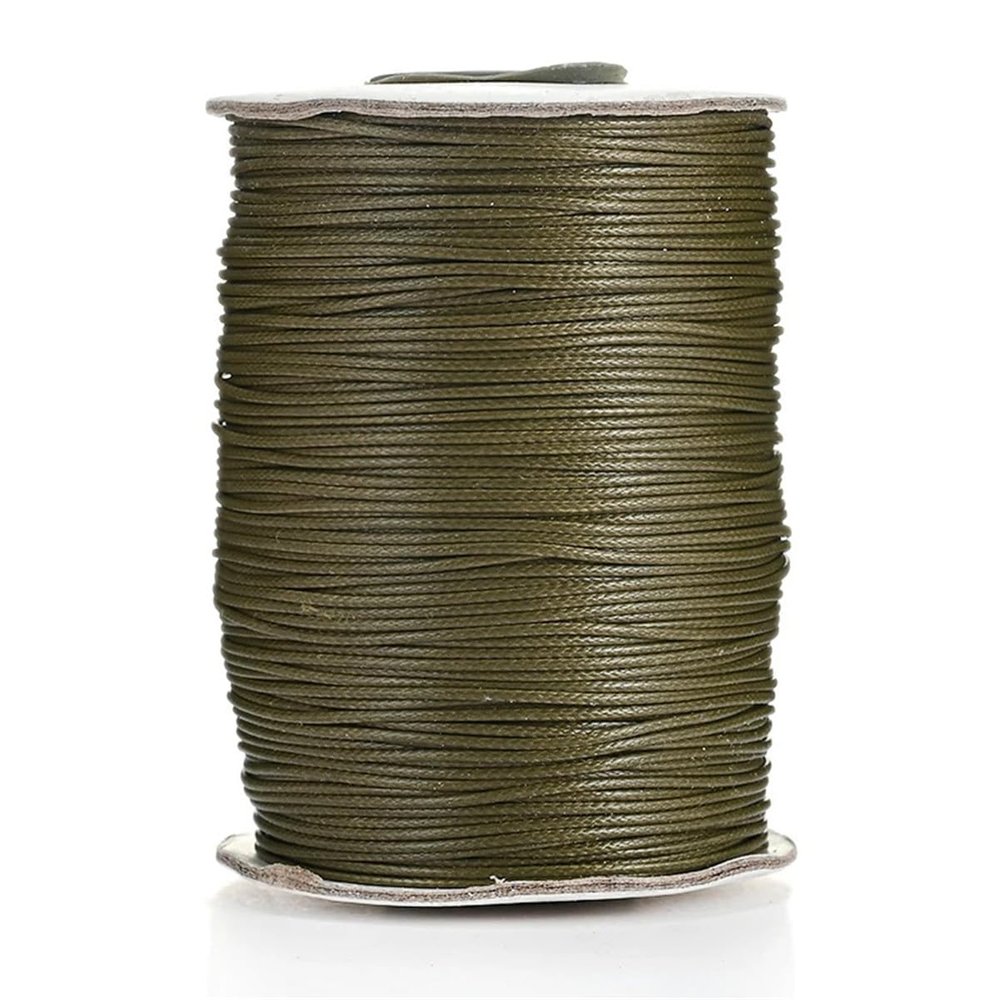 ECYC Ltd 21.87 Yards 0.5mm Waxed Cord for Jewelry Making, Waxed Cotton Cording Waxed Rope Bracelet Cord Craft Thread String Waxed Beading Cord for DIY Friendship Bracelet, Necklace, Crafts Project