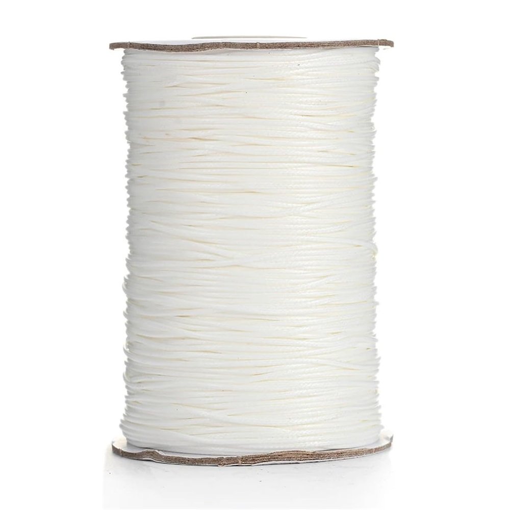 ECYC Ltd 21.87 Yards 0.5mm Waxed Cord for Jewelry Making, Waxed Cotton Cording Waxed Rope Bracelet Cord Craft Thread String Waxed Beading Cord for DIY Friendship Bracelet, Necklace, Crafts Project
