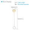 CoCud Wool Daubers, 0.8" x 5.9" (Dia x L), Wool Looped End Wool Daubers Ball Brush Leather Dye Tool - (Applications: for Dying, Crafting, DIY Projects), 50-Pieces view 2