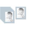 ArtToFrames 11x14 Fountain Blue/Baby Blue Custom Mat for Picture Frame with 7x10 opening size (Mat Only, Frame NOT Included) view 1