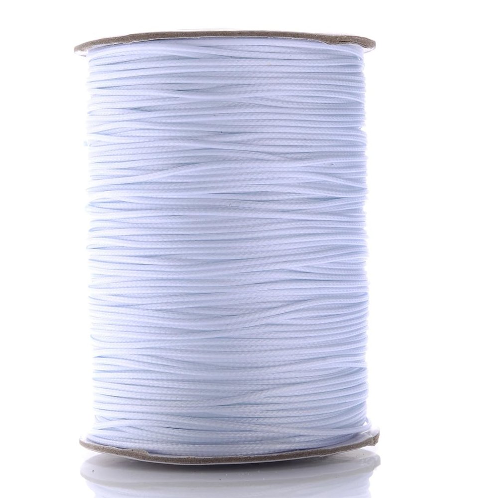 ECYC Ltd 21.87 Yards 0.5mm Waxed Cord for Jewelry Making, Waxed Cotton Cording Waxed Rope Bracelet Cord Craft Thread String Waxed Beading Cord for DIY Friendship Bracelet, Necklace, Crafts Project