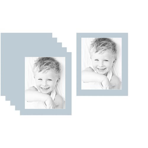 ArtToFrames 14x18 Fountain Blue/Baby Blue Custom Mat for Picture Frame with 10x14 opening size (Mat Only, Frame NOT Included)