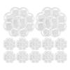 DIYEAH 50pcs Disposable Watercolor Palette for Color Mixing Oil Painting and Craft Projects Flower-Shaped Design for Artists and Students view 1
