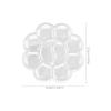 DIYEAH 50pcs Disposable Watercolor Palette for Color Mixing Oil Painting and Craft Projects Flower-Shaped Design for Artists and Students view 2