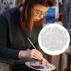 DIYEAH 50pcs Disposable Watercolor Palette for Color Mixing Oil Painting and Craft Projects Flower-Shaped Design for Artists and Students view 4