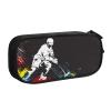 YIJIUWKIS Hockey Pencil Box Black Cool Pencil Case for Kids Boys Men, Big Capacity Canvas Storage Pouch Marker Pen Bag, Portable Travel Storage Box Desk Office Organizer, Stationery Organization Bag view 1