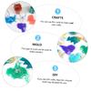 8pcs Silicone for DIY Crafts Continent Shape Coaster Tear- Creative Cup Mat for Unique Designs Reusable Soft Silicone Craft Tools view 2