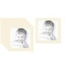 ArtToFrames 14x14 Cream Linen/Ivory Custom Mat for Picture Frame with 10x10 opening size (Mat Only, Frame NOT Included) view 1