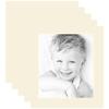 ArtToFrames 12x14 Cream Linen/Ivory Custom Mat for Picture Frame with 8x10 opening size (Mat Only, Frame NOT Included) view 1