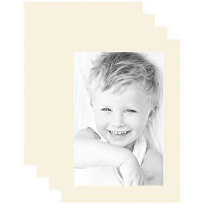 ArtToFrames 12x18 Cream Linen/Ivory Custom Mat for Picture Frame with 8x14 opening size (Mat Only, Frame NOT Included)