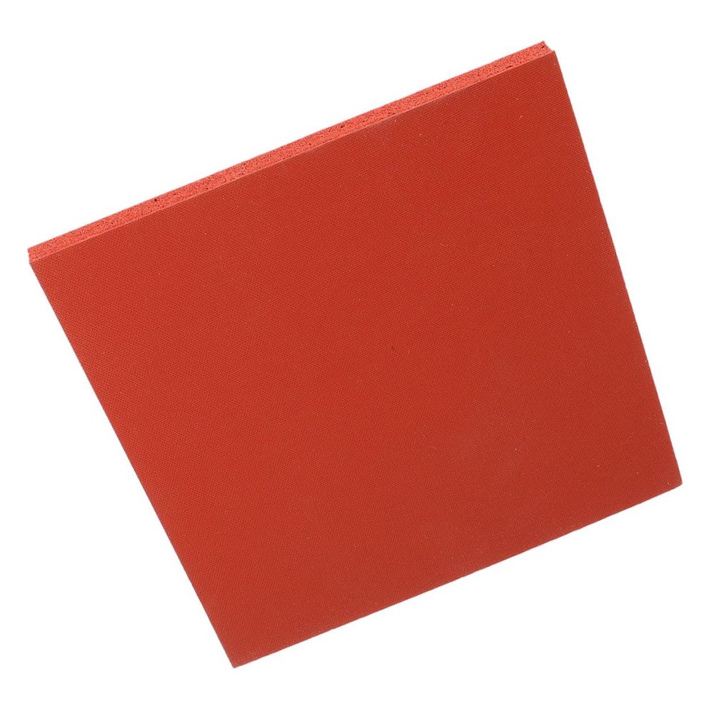 NUOBESTY Wear-Resistant Silicone Heat Press Pad Thick Insulation Mat for Sublimation Crafting Red Heat Mat Suitable for Manual and Automatic Transfer Machines