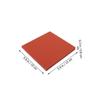 NUOBESTY Wear-Resistant Silicone Heat Press Pad Thick Insulation Mat for Sublimation Crafting Red Heat Mat Suitable for Manual and Automatic Transfer Machines view 2