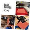 NUOBESTY Wear-Resistant Silicone Heat Press Pad Thick Insulation Mat for Sublimation Crafting Red Heat Mat Suitable for Manual and Automatic Transfer Machines view 4