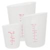 PLAFOPE 3pcs Silicone Epoxy Resin Measuring Cups Graduated DIY Mixing Cups Epoxy Measuring Supplies view 1