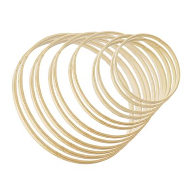 HAPINARY 12pcs Hoop for Crafts Wedding Decor Wreaths Embroidery Frame Smooth Finish for Home Party Decoration