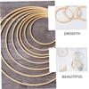 HAPINARY 12pcs Hoop for Crafts Wedding Decor Wreaths Embroidery Frame Smooth Finish for Home Party Decoration view 4