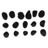 SEWOART 16 Pcs Painting Stone Nutcracker Decor Pebbles Smooth Stones Craft Stones DIY Stones Kindness Stones Drawing Pebble Black view 1