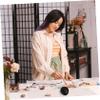 SEWOART 16 Pcs Painting Stone Nutcracker Decor Pebbles Smooth Stones Craft Stones DIY Stones Kindness Stones Drawing Pebble Black view 2