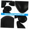 SEWOART 16 Pcs Painting Stone Nutcracker Decor Pebbles Smooth Stones Craft Stones DIY Stones Kindness Stones Drawing Pebble Black view 3
