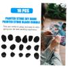 SEWOART 16 Pcs Painting Stone Nutcracker Decor Pebbles Smooth Stones Craft Stones DIY Stones Kindness Stones Drawing Pebble Black view 4