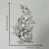 Sequin Beaded Flower Embroidery Patches Metallic Luster Embroidery Sequin Lace Appliques Sewing Trim for Wedding Dress Bridal Headdress DIY Sewing Patch Accessories view 3