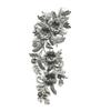 Embroidery Lace Flower Appliques 3D Flowers Appliques Beads Rhinestones Embroidery Trim Floral Embellishments Sew On Patches for Wedding Dress Bridal Headdress DIY Sewing Accessories view 1