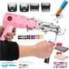 flatpincololee 200W Tufting Gun Kit - 2 in 1 Cut Pile & Loop Pile Tufting Gun Starter Kit and Cordless Carpet Trimmer, Rug Making Kit for Beginners,Pink view 1