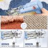 flatpincololee 200W Tufting Gun Kit - 2 in 1 Cut Pile & Loop Pile Tufting Gun Starter Kit and Cordless Carpet Trimmer, Rug Making Kit for Beginners,Pink view 4
