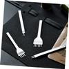 NUOBESTY 4pcs Leather Punching Tool DIY Rhomboid Cutting Chisel for Leather Craft Durable White Steel Punch for Watch Bands and Accessories view 2