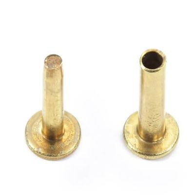Cutlers Rivets in Brass .48 to .75 Long (10)