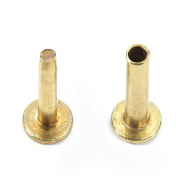 Cutlers Rivets in Brass .48 to .75 Long (10)