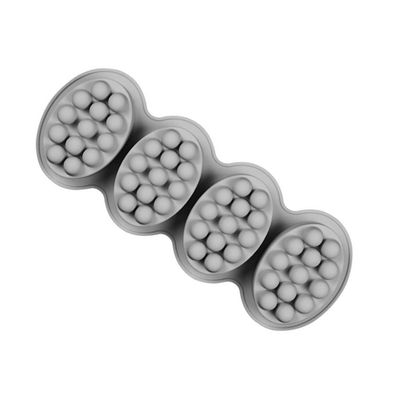 Operitacx Cavity Silicone Soap Mold for Handmade Soap and Cake Baking Non-Stick Flexible Design Easy Crafting and Decorating Grey