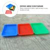 HOODANCOS 6pcs Plastic Trays for Classroom/Storage Containers Dividers Handle Random Color view 4