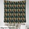 Erosebridal Safari Lion Fabric By The Yard,Tropical Woodland Upholstery Fabric,Hand Drawn Decorative Fabric,3D Animal Indoor Outdoor Fabric for Waterproof,Green Brown,5 Yards view 3