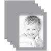 ArtToFrames 12x16 Silver/Silver Custom Mat for Picture Frame with 8x12 opening size (Mat Only, Frame NOT Included) view 1