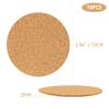 Tenalleys 10 Pack Round Cork Coasters, 4" Self-Adhesive Cork Mats, DIY Coasters & Craft Accessories view 3