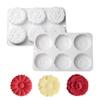 2pcs Cake Fondant Mold- Silicone Molds Silicone Flower for Chocolate Candy Jello Cookie Sugar Craft Lotion Bar Polymer Clay Soap Jello Soap Candle (flowers 2) view 1