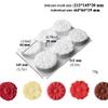2pcs Cake Fondant Mold- Silicone Molds Silicone Flower for Chocolate Candy Jello Cookie Sugar Craft Lotion Bar Polymer Clay Soap Jello Soap Candle (flowers 2) view 2