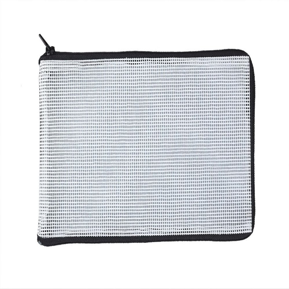 Aidalux Needlepoint Preassembled Blank Canvas Purse | Wallet | Cosmetic Case Kit, White